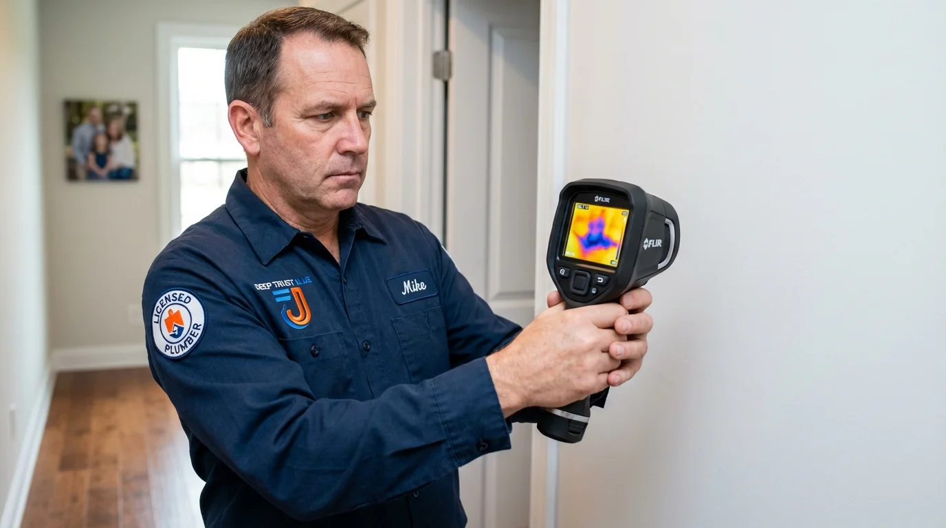 Thermal imaging leak detection by Johns Plumbing LLC in Fort Knox
